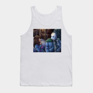 Blue Face Tank Top